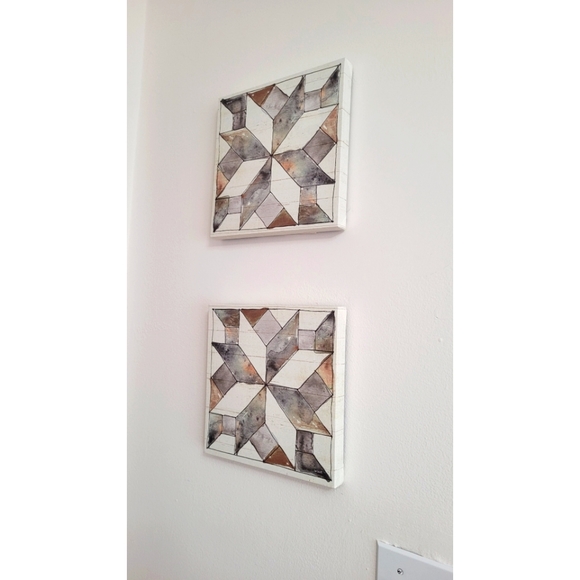 Painting set (2) with Geometric figures - Picture 5 of 5